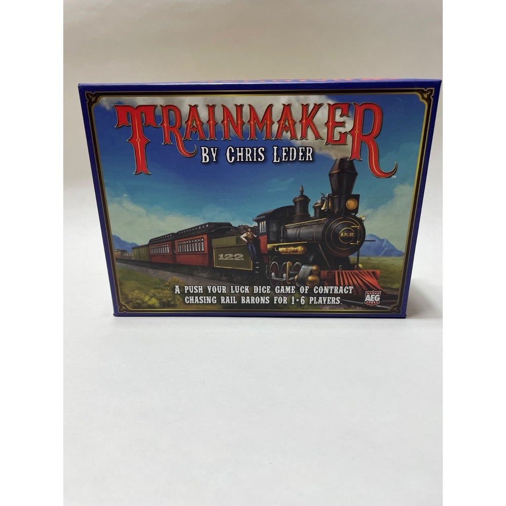TRAINMAKER BOARD GAME aeg chris leder 2018 dice push your luck 1-6p EUC COMPLETE